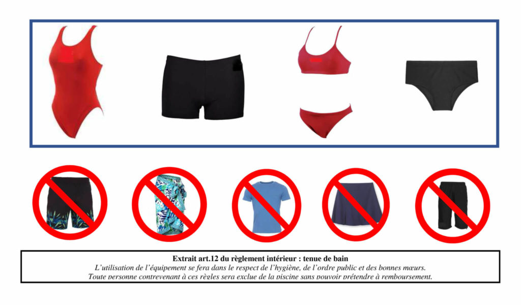 Maillots de bain Obligatoire